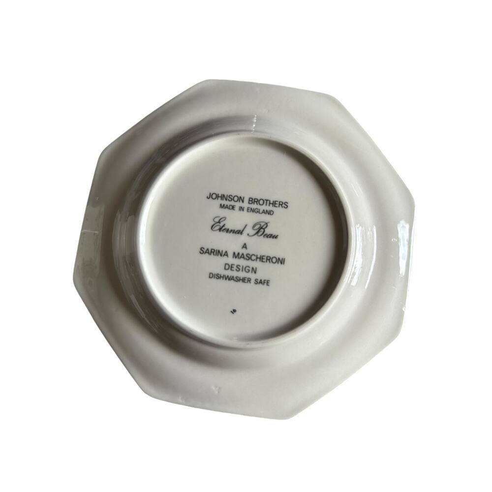 Johnson Brothers VINTAGE china Eternal Beau 3pc. Teacup, Saucer & Side Dish Set - Picture 10 of 10